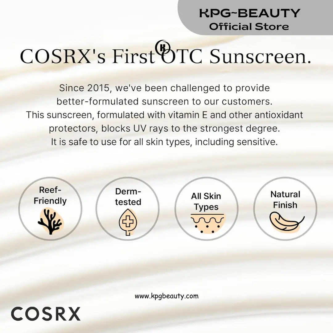 COSRX Vitamin E Vitalizing Sunscreen SPF 50+ KPG BEAUTY COSRX