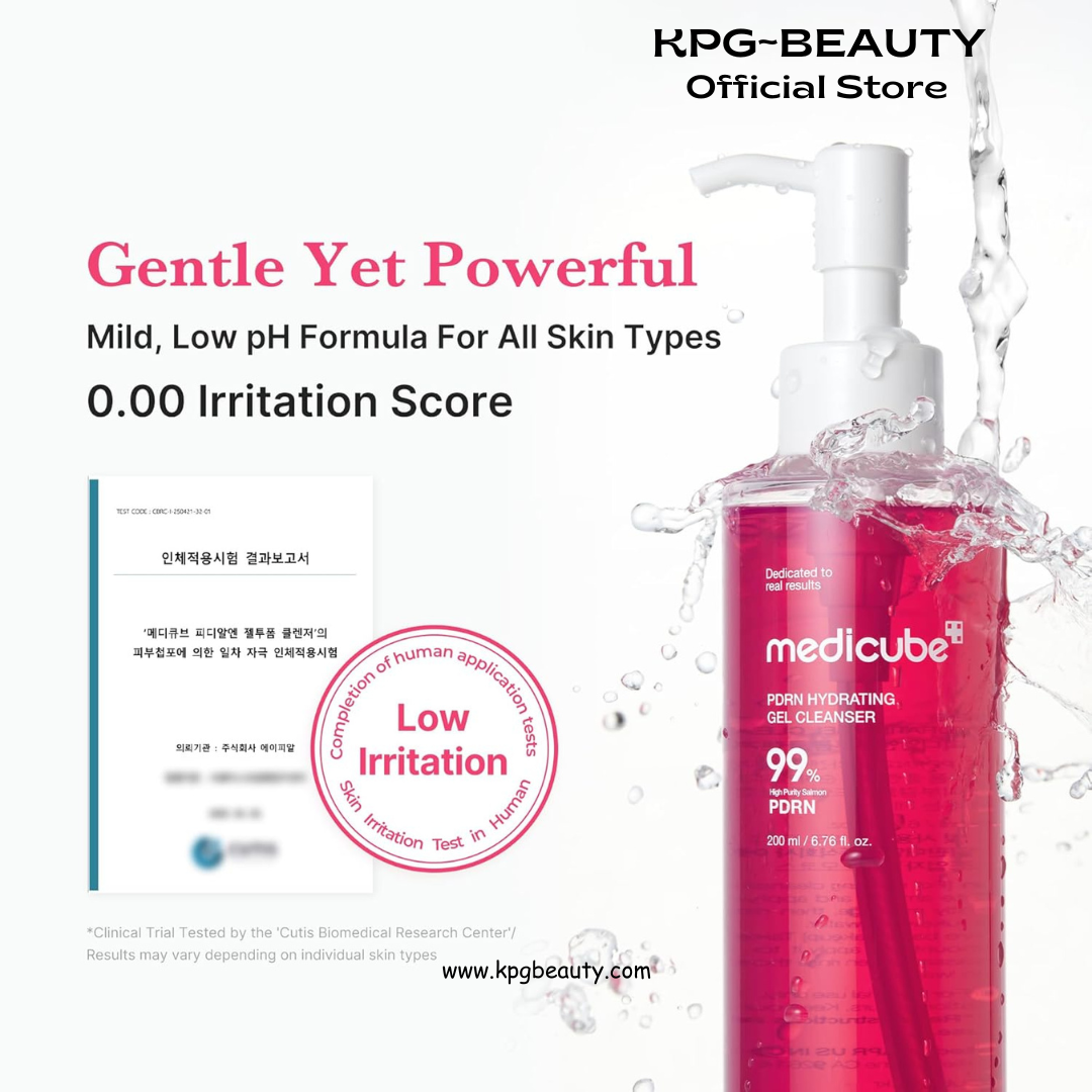 medicube PDRN Double Cleanse Duo: Pink Glutathione Capsule Foam and Jelly to Foam Cleanser | Deep Pore Cleansing, Hydrating Low pH Face Wash | Korean Skincare Set Medicube