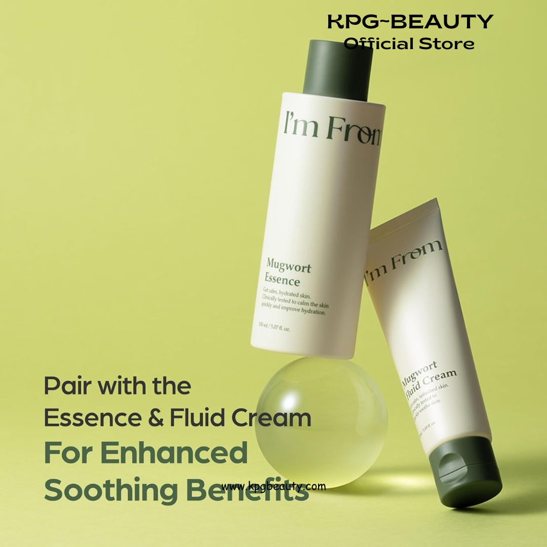I’m From Mugwort Essence, Deep Calming Essence for Sensitive Skin, Hydrating & Skin Balancing, Vegan Korean Skin Care IAM FROM