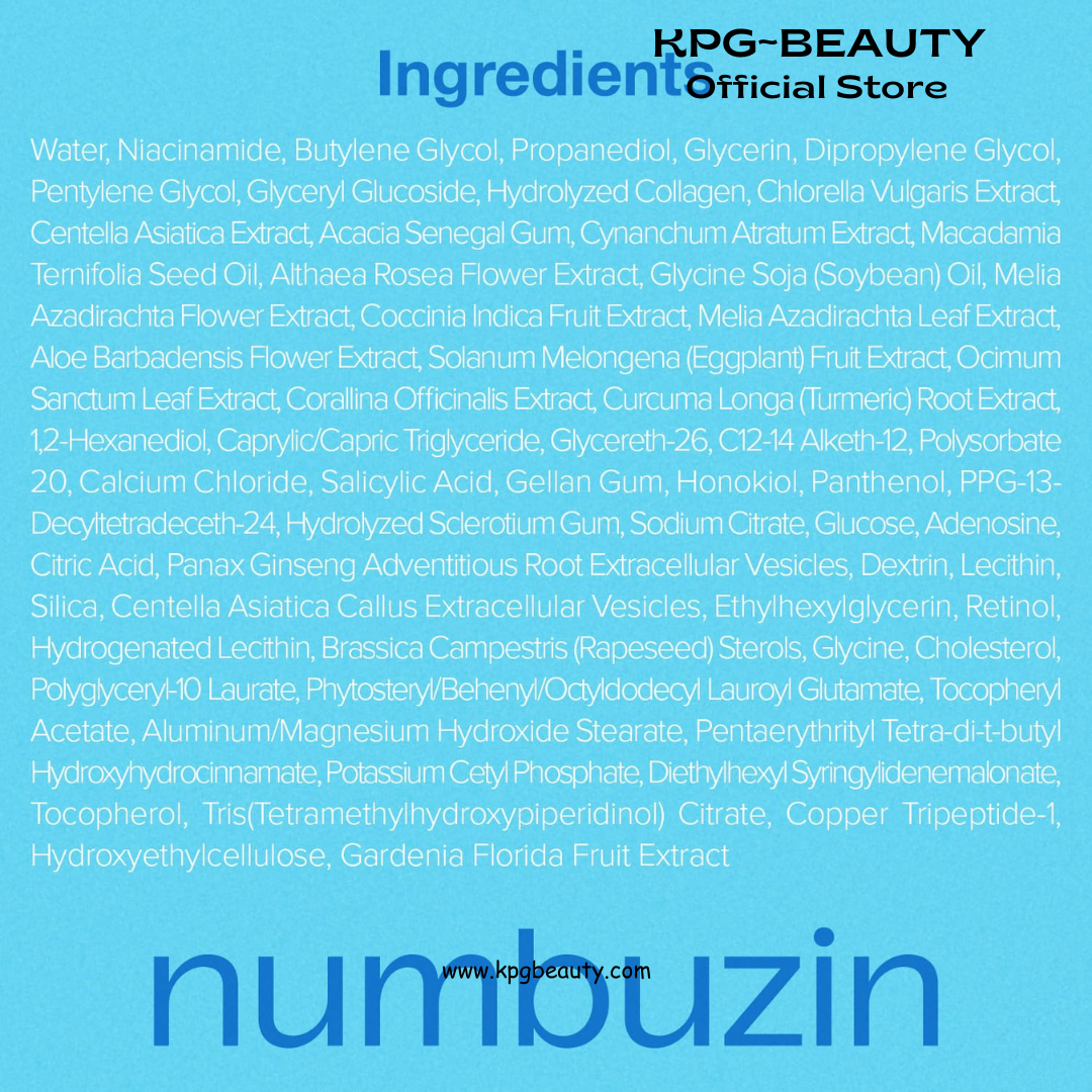 numbuzin No.3 retinol Serum | Blue Bio-Retinol Pore Refining Serum | Retinol Beginner, Tightening, Firming, BHA, Niacinamide, Peptide | 1.01 fl.0z (30ml) Numbuzin