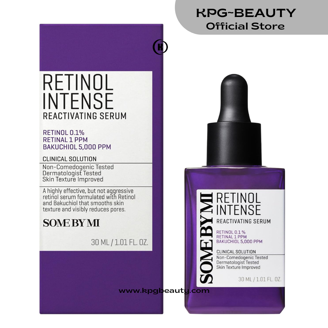SOME BY MI Retinol Intense Reactivating Serum – 1.01oz, 30ml – Korean Bakuchiol Retinol Serum for Face Firming – Improves Signs of Aging, Minimizes Pore Size & Refines Skin Texture – Korean Skin Care