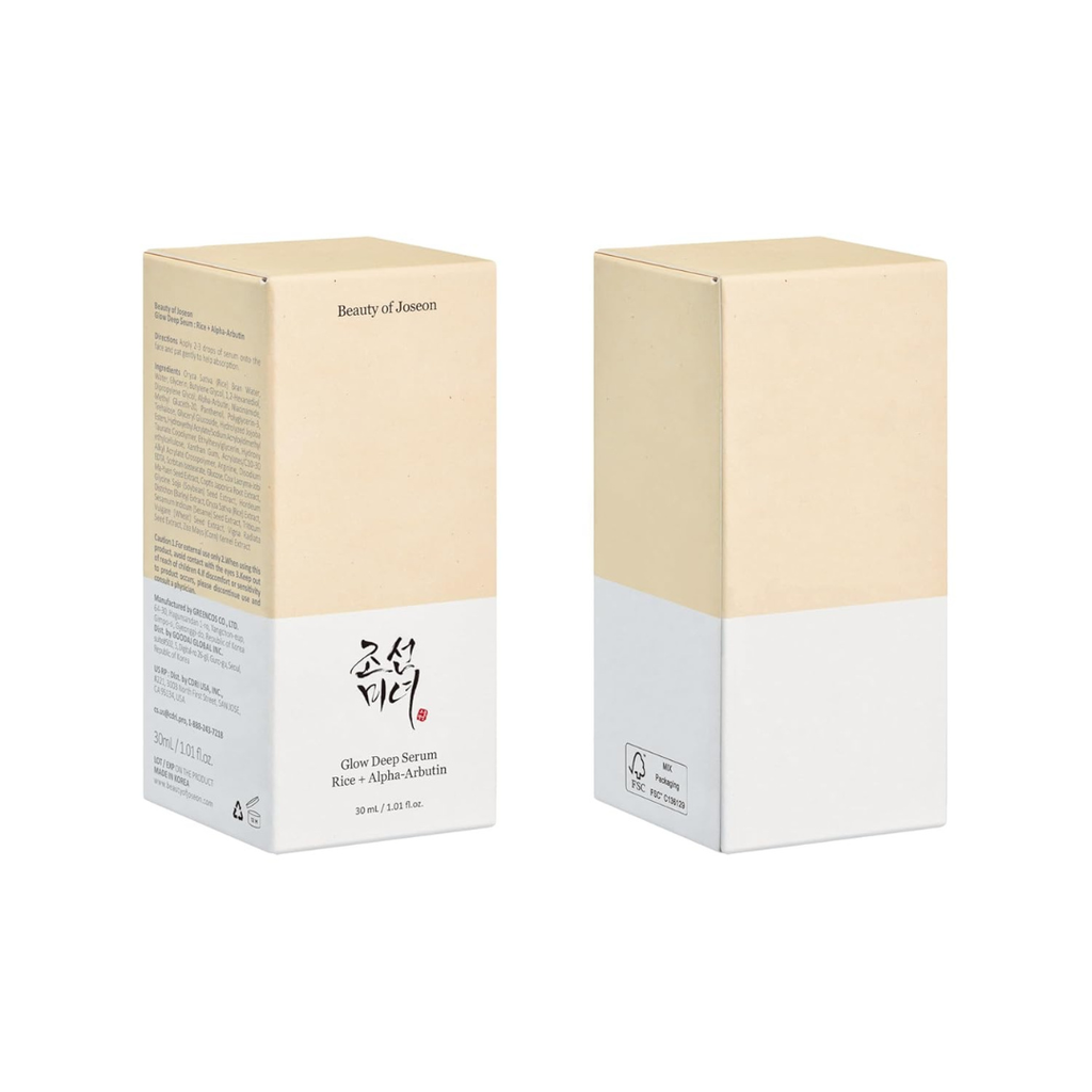 Beauty of Joseon Glow Deep Serum Rice Alpha-Arbutin for Uneven Dull Skin Tone, Daily Korean Skin Care for Men and Women 30ml Beauty of Joseon