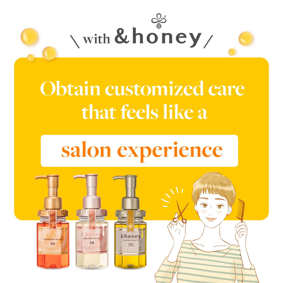 &honey Deep Moist Hair Oil 100ml KPG BEAUTY &honey
