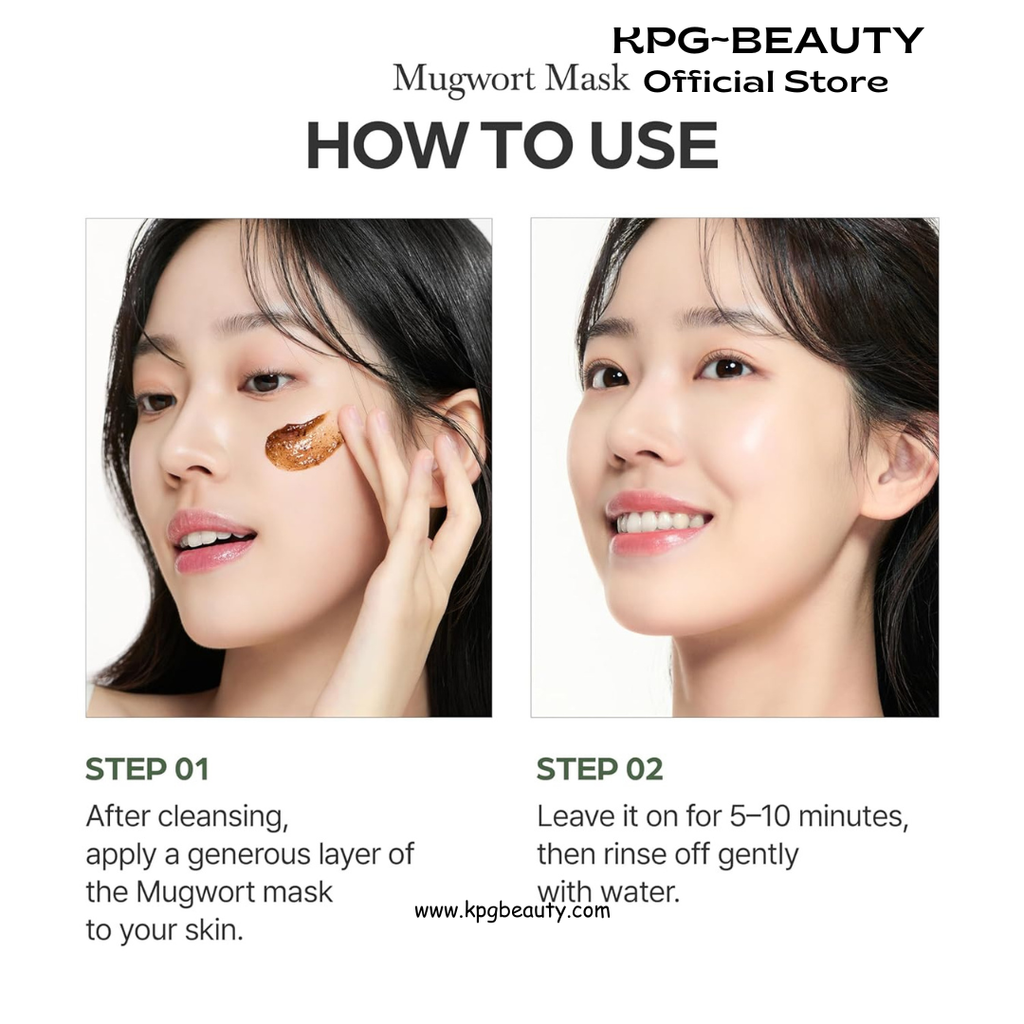 I'm from Mugwort Mask, Wash-Off Calming Face Mask with Mugwort Extract, Cooling & Soothing Care for Sensitive Skin, Korean Skincare IAM FROM