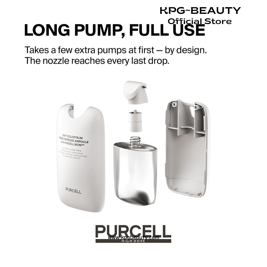 PURCELL 24/7 Colostrum Facial Serum Spray(Pink) - Ampoule Mist for Glass skin with Long Hydration, Poreless Smooth Skin, Before & After Makeup, Hyaluronic Acid, For All Skin types, 1.85 fl oz Purecell