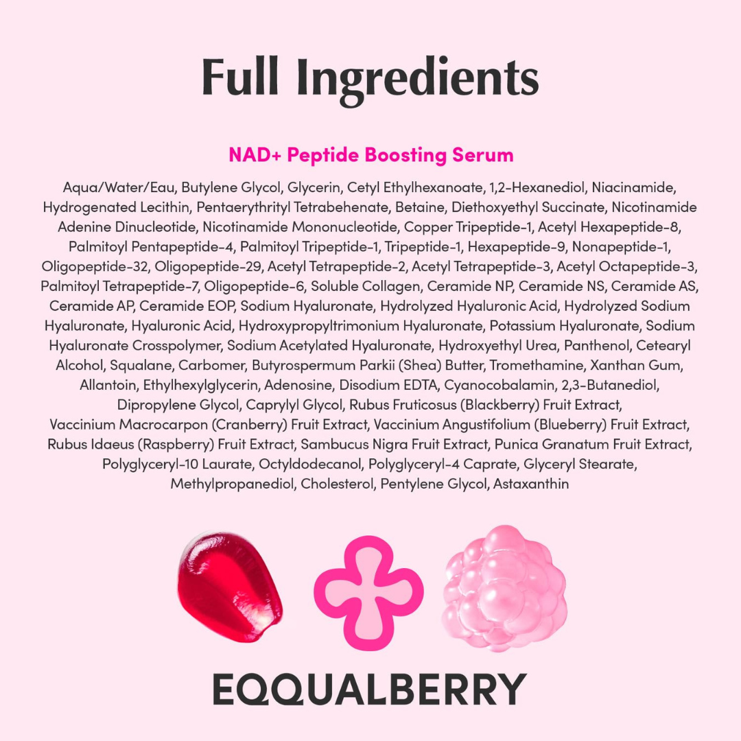 EQQUALBERRY NAD+ Peptide Boosting Serum 30ml KPG BEAUTY EQQUALBERRY