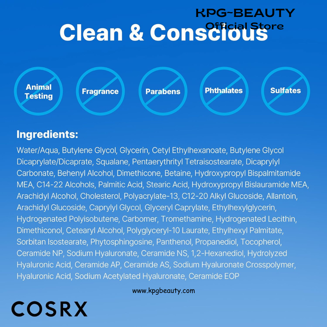 COSRX Ceramide Skin Barrier Moisturizer for Face with 7 Ceramides, Hyaluronic Acid & Panthenol for All Skin Types, 2.7 oz, Korean Face Moisturizer Cream, Korean Skin Care, Mothers Day Gifts for Mom COSRX