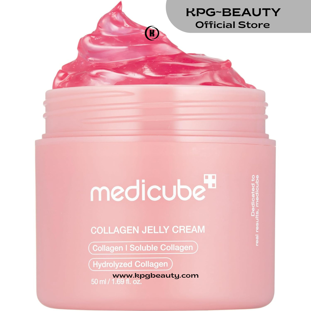 Medicube Collagen Jelly Cream- Niacinamide & Freeze-Dried Hydrolyzed Collagen - Boosts skin's barrier hydration and gives 24h Glow & Lifted Look - Korean skincare