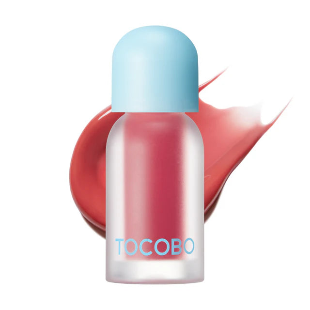 TOCOBO Juicy Berry Plumping Lip Oil 01 Chill Red – Korean Vegan Hydrating Lip Oil with Plant Oils for High Shine Gloss - Non Sticky Formula for All Skin Tones
