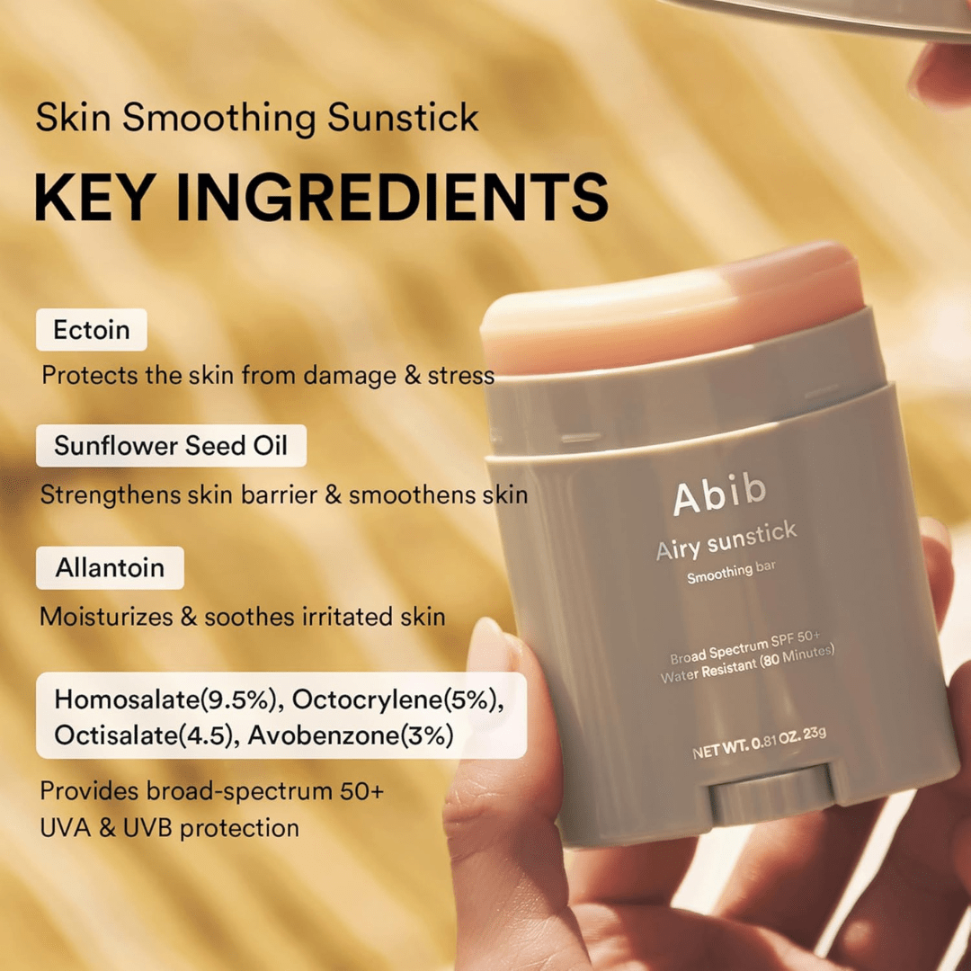 Abib Airy Sunstick Protection Bar SPF50+ PA++++ 23g KPG BEAUTYABIB
