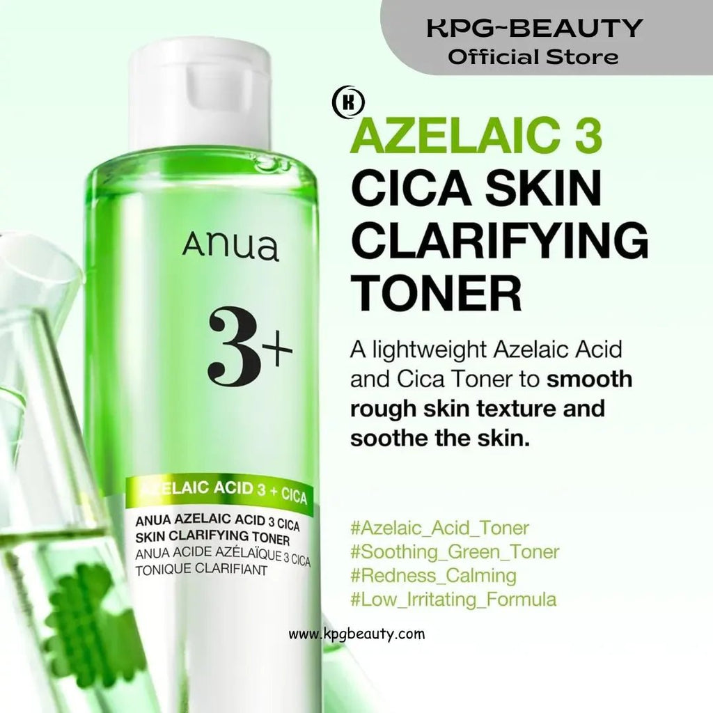 Anua Azelaic Acid 3 CICA Skin Clarifying Toner application