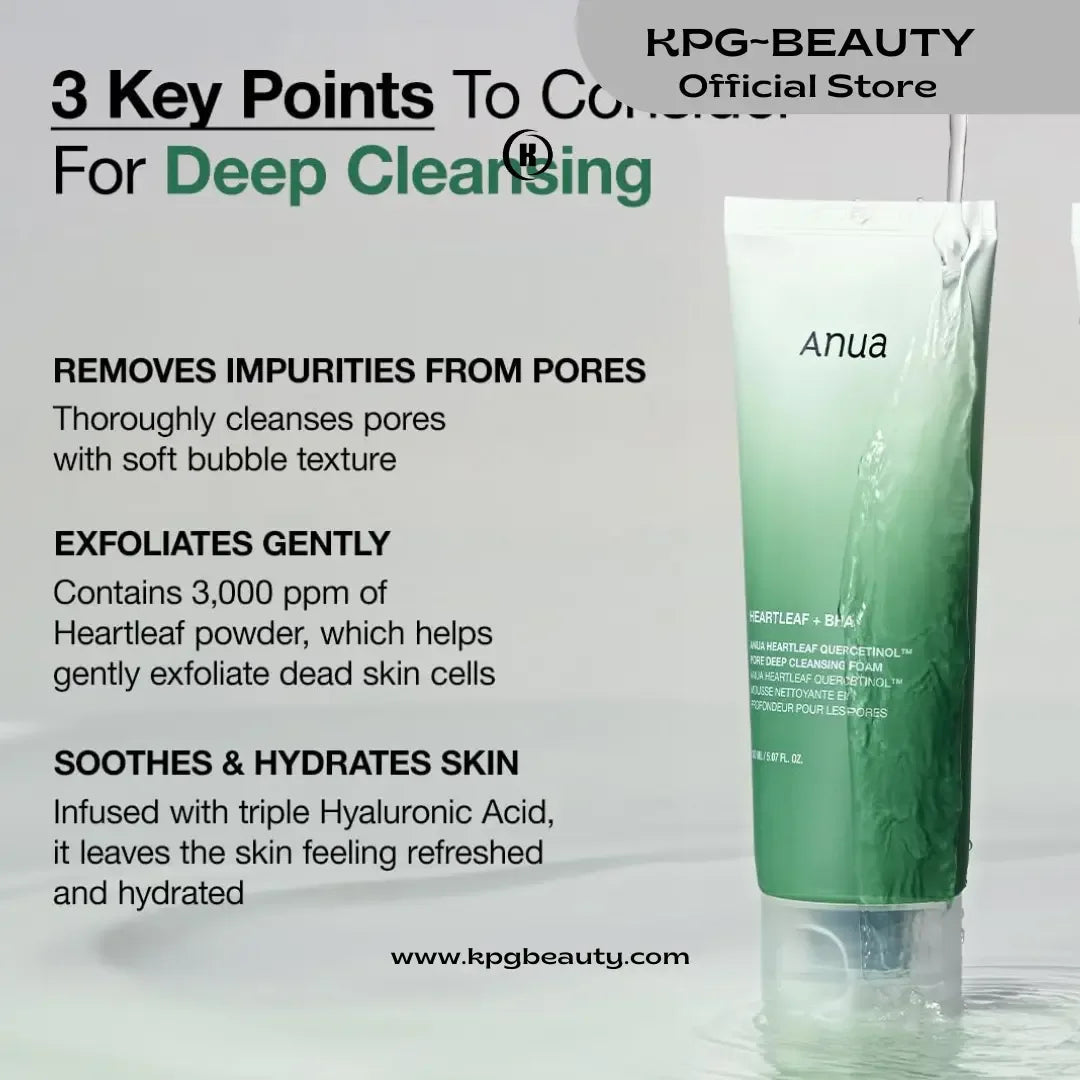 Anua Double Cleanser Duo for Facial Cleansing: Cleansing Foam for Double Cleansing, Korean SkincareAnua