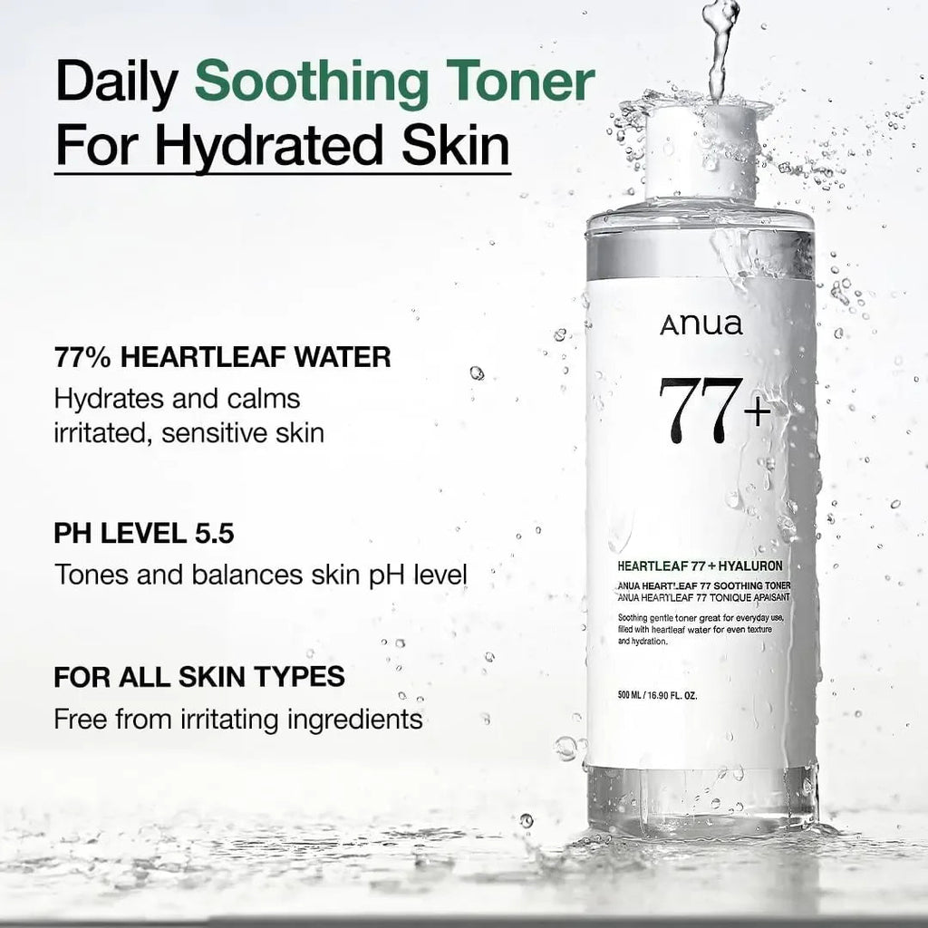 Anua Heartleaf 77 Soothing Toner: pH 5.5 Trouble CareAnua