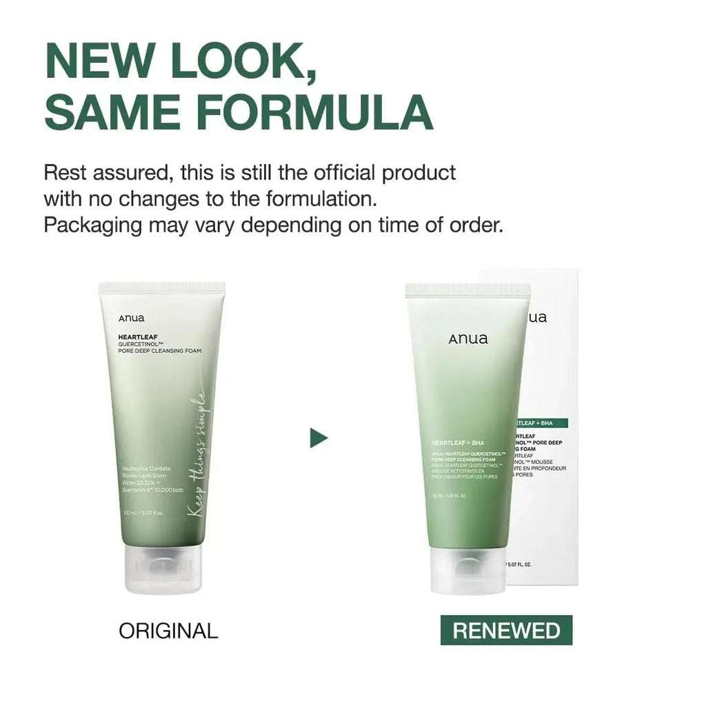 ANUA Heartleaf Quercetinol Pore Deep Cleansing Foam Gentle Daily Cleanser KPG BEAUTYAnua