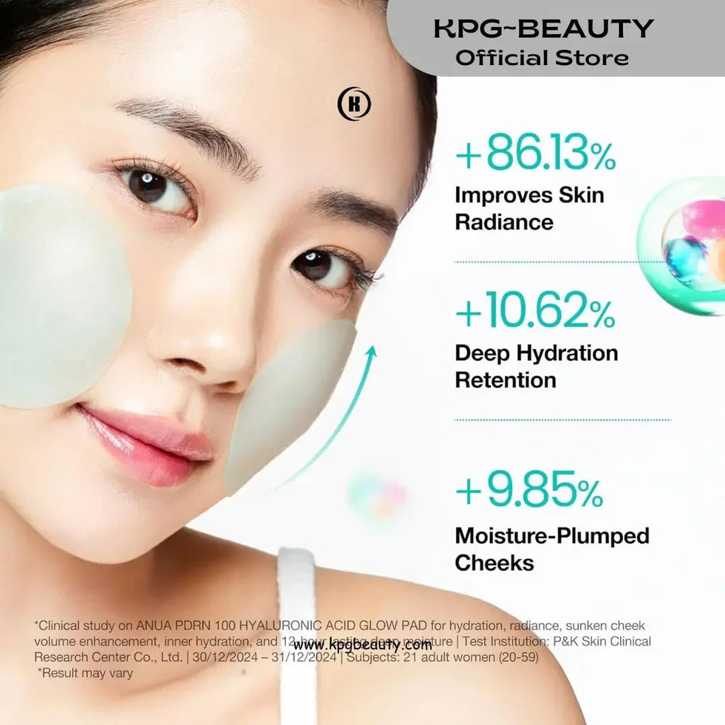 Anua PDRN 100 Hyaluronic Acid Glow Pad.
