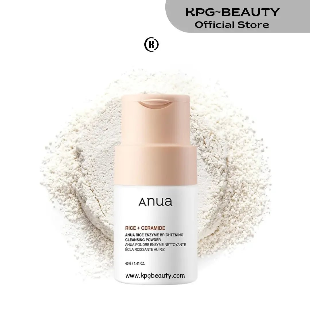 ANUA Rice Enzyme Brightening Cleansing Powder - Gentle exfoliating cleanser for bright skin, suitable for sensitive skin.