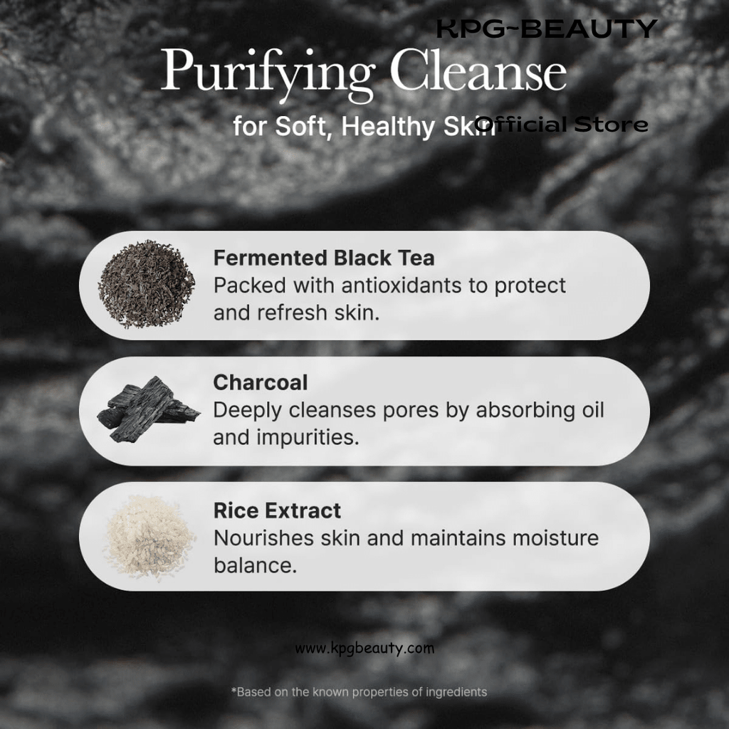 ARENCIA Black Tea Rice Mochi Face Cleanser Pore Care Cleanser KPG BEAUTYArencia