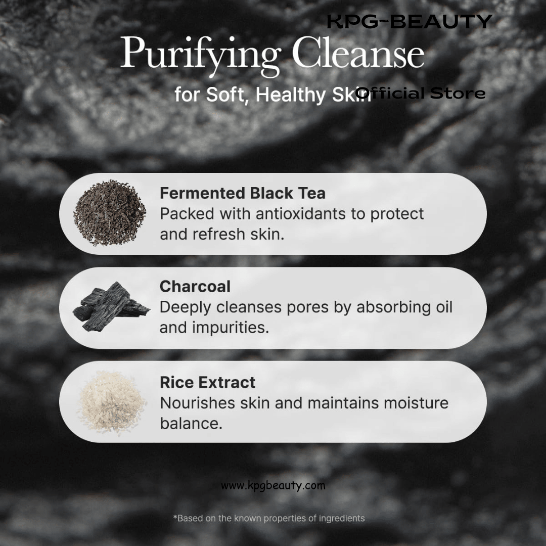 ARENCIA Black Tea Rice Mochi Face Cleanser Pore Care Cleanser KPG BEAUTYArencia