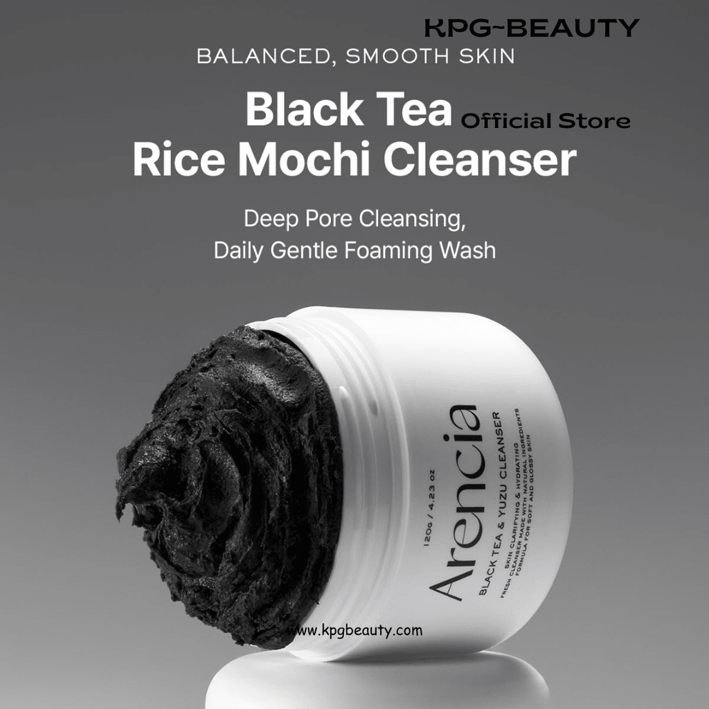 ARENCIA Black Tea Rice Mochi Face Cleanser Pore Care Cleanser KPG BEAUTYArencia