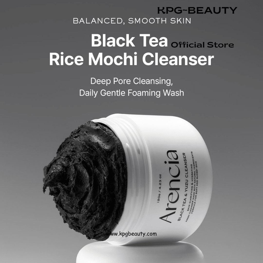 ARENCIA Black Tea Rice Mochi Face Cleanser Pore Care Cleanser KPG BEAUTYArencia