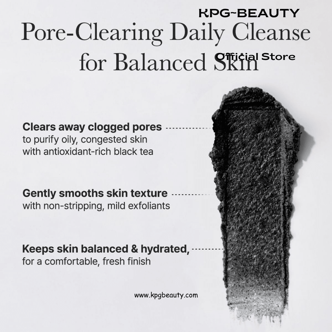 ARENCIA Black Tea Rice Mochi Face Cleanser Pore Care Cleanser KPG BEAUTYArencia