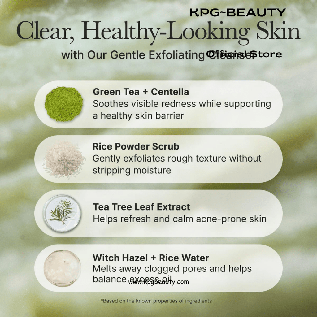ARENCIA Rice Mochi Face Cleanser Gentle Scrub Deep Cleansing Face Wash KPG BEAUTYArencia