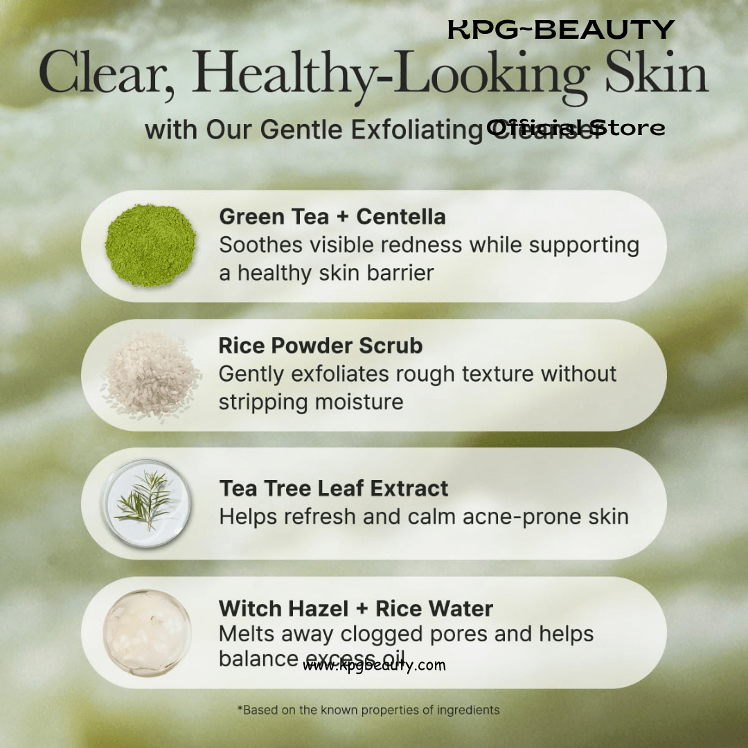 ARENCIA Rice Mochi Face Cleanser Gentle Scrub Deep Cleansing Face Wash KPG BEAUTYArencia