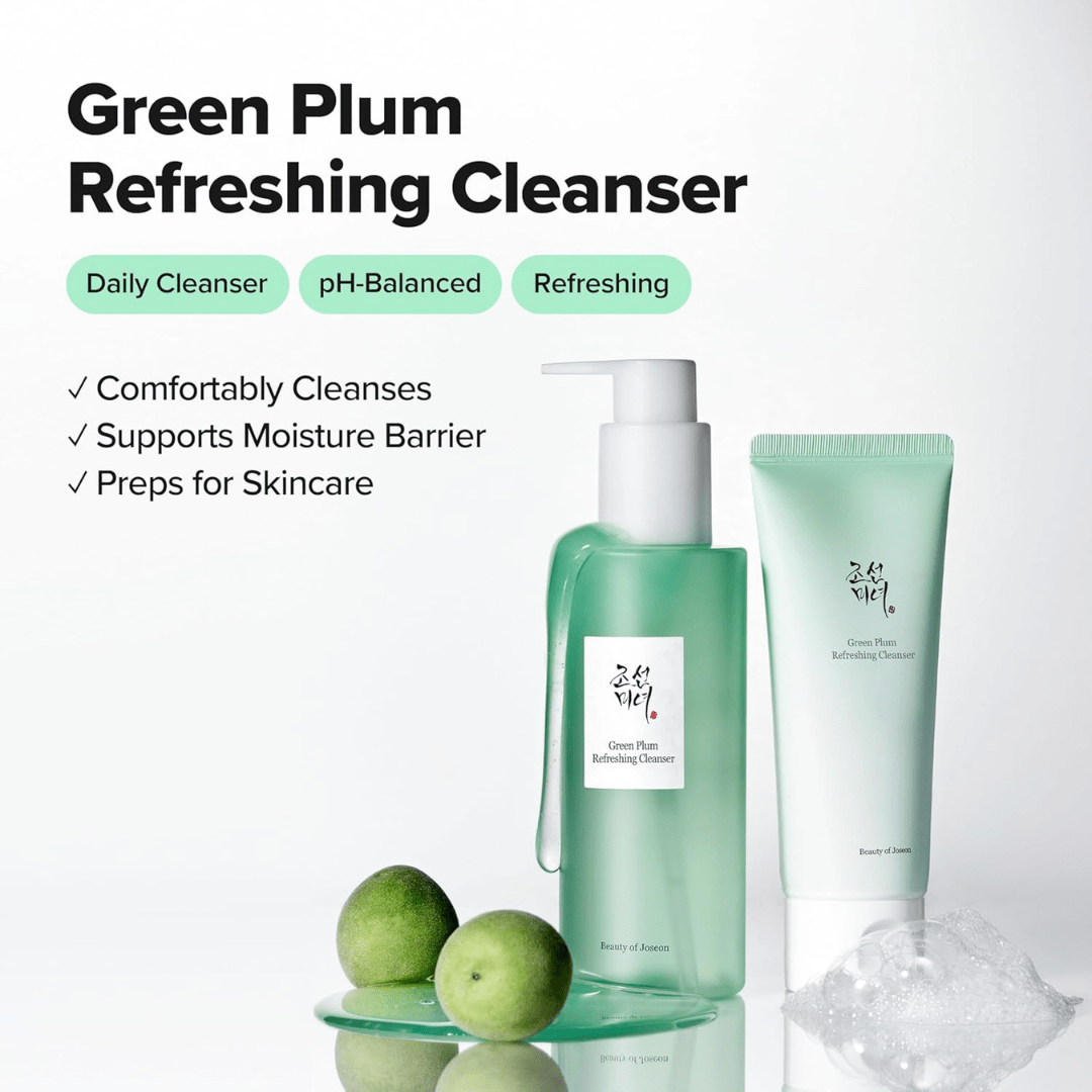 Beauty of Joseon Green Plum Refreshing Cleanser Gel Type Deep Pore Cleansing, Acne Face Wash, Blackhead Remover for All Skin Types, Korean Skincare 100mlBeauty of Joseon