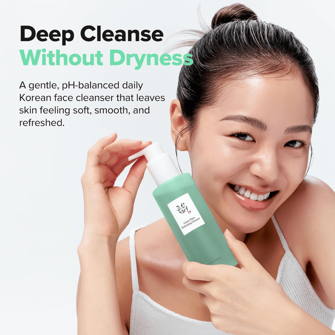 Beauty of Joseon Green Plum Refreshing Cleanser Gel Type Deep Pore Cleansing, Acne Face Wash, Blackhead Remover for All Skin Types, Korean Skincare 100mlBeauty of Joseon
