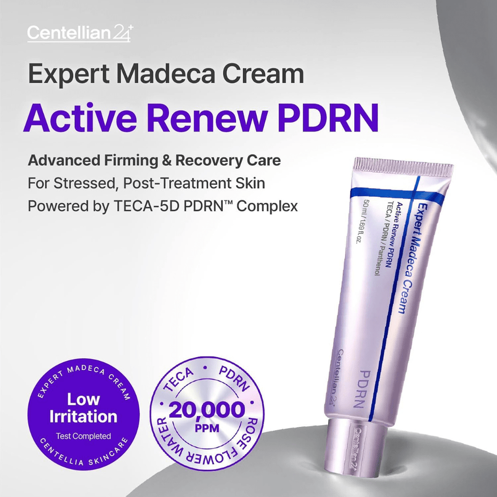 CENTELLIAN 24 Madeca Cream Active Renew PDRN - Korean Face Moisturizer, Firming & Hydrating Anti-Aging Cream with TECA, Hyaluronic Acid & Panthenol, Skin Barrier Repair, 1.69 fl ozCENTELLIAN 24