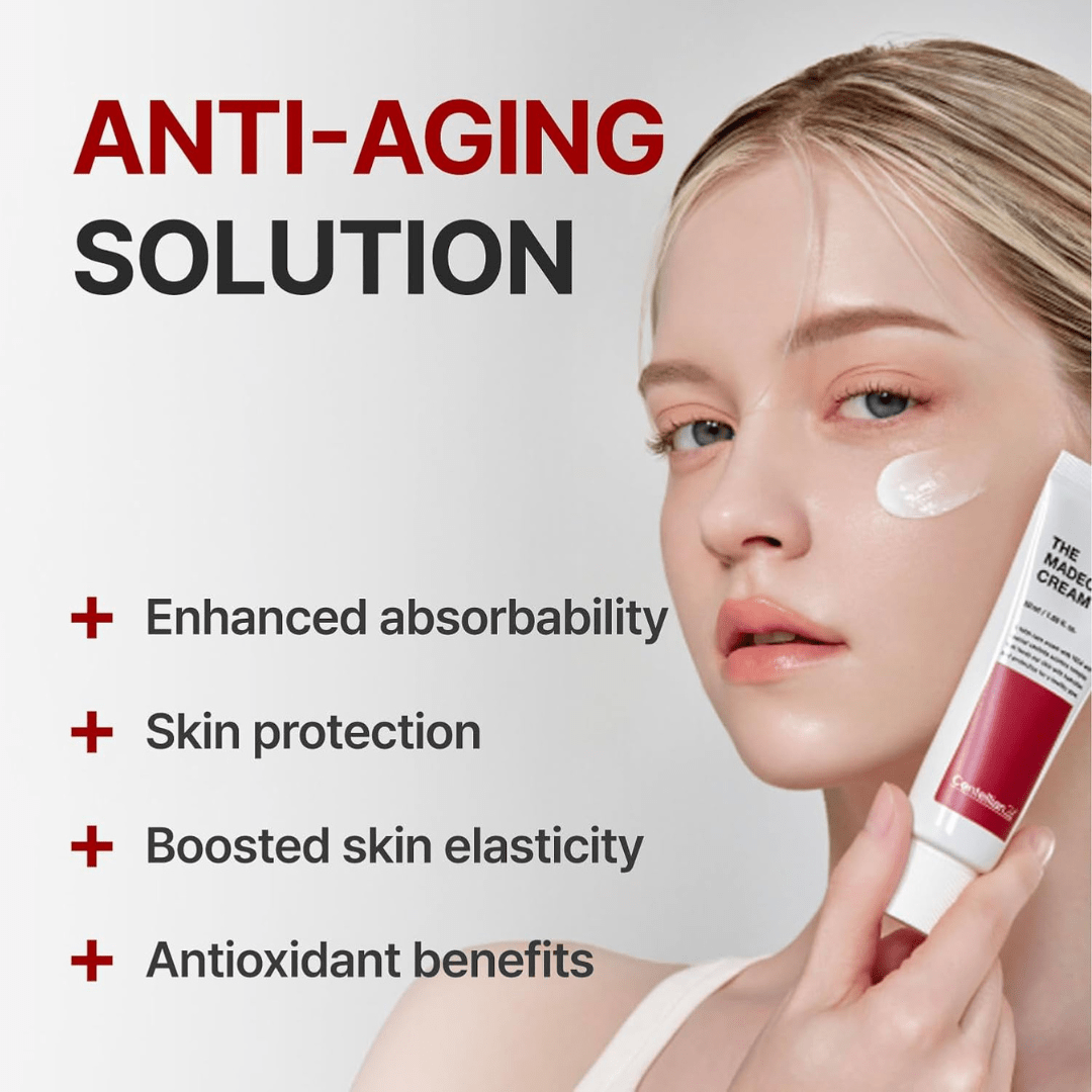 CENTELLIAN 24 Madeca Cream (Season 6, 1.7fl oz) - Centella Moisturizer for Face, Korean Skin Care. Dry, Sensitive Skin. TECA, Centella Asiatica, MadecassosideCENTELLIAN 24