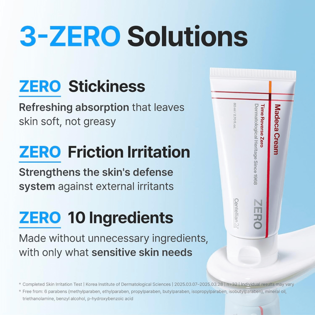 CENTELLIAN 24 Madeca Cream Time Reverse Zero - Anti-Aging Face Moisturizer, Korean Face Cream with Centella Asiatica & TECA, Firming, Wrinkle Care, Barrier Repair for Sensitive & Oily Skin, 2.70 fl ozCENTELLIAN 24