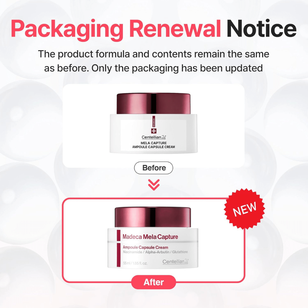 CENTELLIAN 24 Madeca Mela Capture Ampoule Capsule Cream - Korean Face Cream with TECA, Niacinamide & Glutathione, Brightening, Anti-Aging, Tone Correcting, Skin Barrier Repair, 1.85 fl ozCENTELLIAN 24