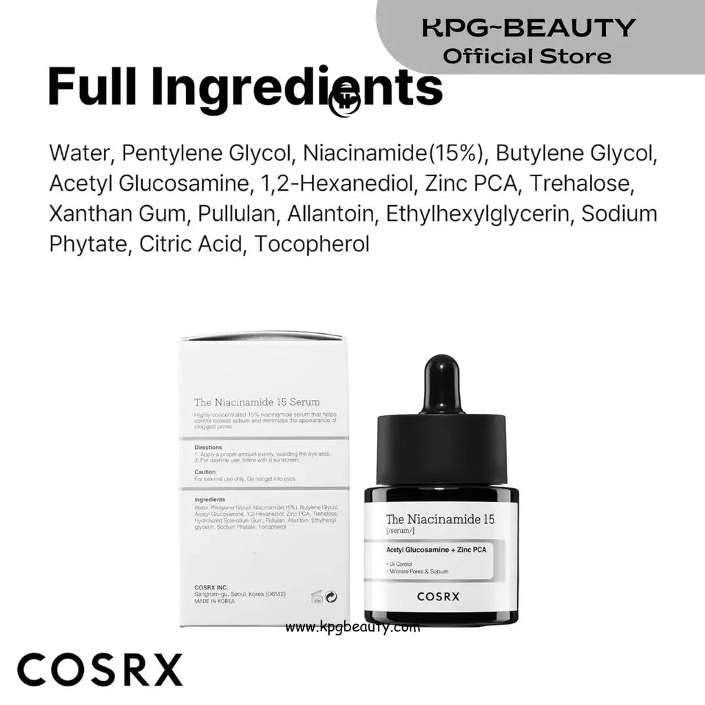 COSRX 15% Niacinamide Face Serum – Pore Minimizing & Skin BrighteningCOSRX
