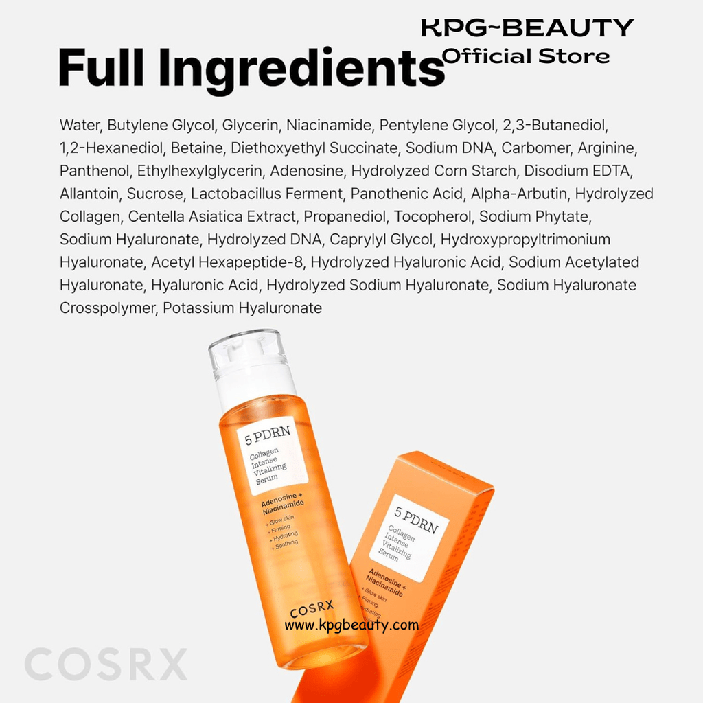 COSRX 5 PDRN Collagen Intense Vitalizing Serum - Korean Serum for Skin Firming & Glowing with Salmon DNA, Centella PDRN & Collagen, Mothers day gifts, Korean Skin Care (3.38 fl.oz.)COSRX