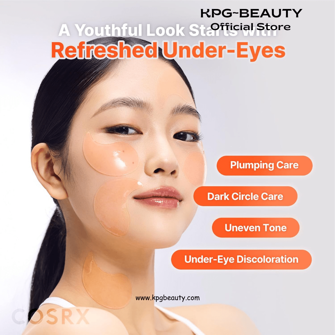 COSRX 5 - PDRN Complex Collagen Gel Eye Patches for the look of Dark Circles and Uneven tone, Radiance Care for Tired Under - Eyes with Salmon DNA & Vitamin C, Korean Skincare, Mothers day gift for MomCOSRX