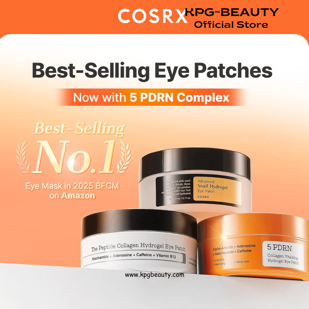 COSRX 5 - PDRN Complex Collagen Gel Eye Patches for the look of Dark Circles and Uneven tone, Radiance Care for Tired Under - Eyes with Salmon DNA & Vitamin C, Korean Skincare, Mothers day gift for MomCOSRX