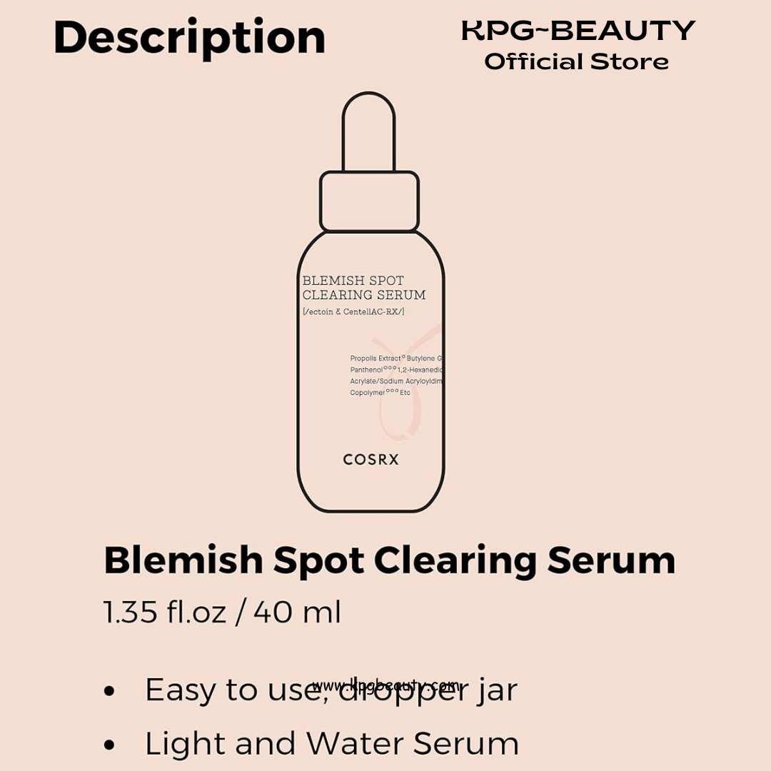 COSRX AC Collection Blemish Spot Clearing Serum, 40ml / 1.35 fl.oz | Centella, Niacinamide, EGF Serum | Cruelty Free, Paraben Free, Korean Skin CareCOSRX