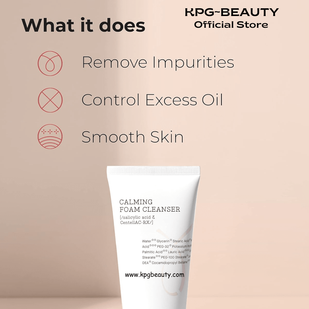 COSRX AC Collection Calming Foam Cleanser Salicylic Acid Acne Face Wash KPG BEAUTYCOSRX