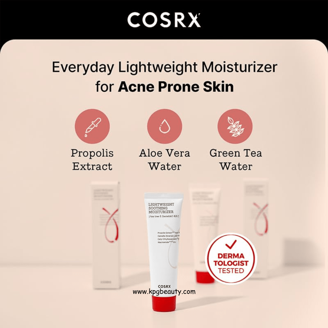 COSRX AC Collection Lightweight Soothing Moisturizer, 80ml / 2.70 fl.oz | Aloe Vera Leaves Extract 71.2% | Animal Testing Free, Paraben FreeCOSRX