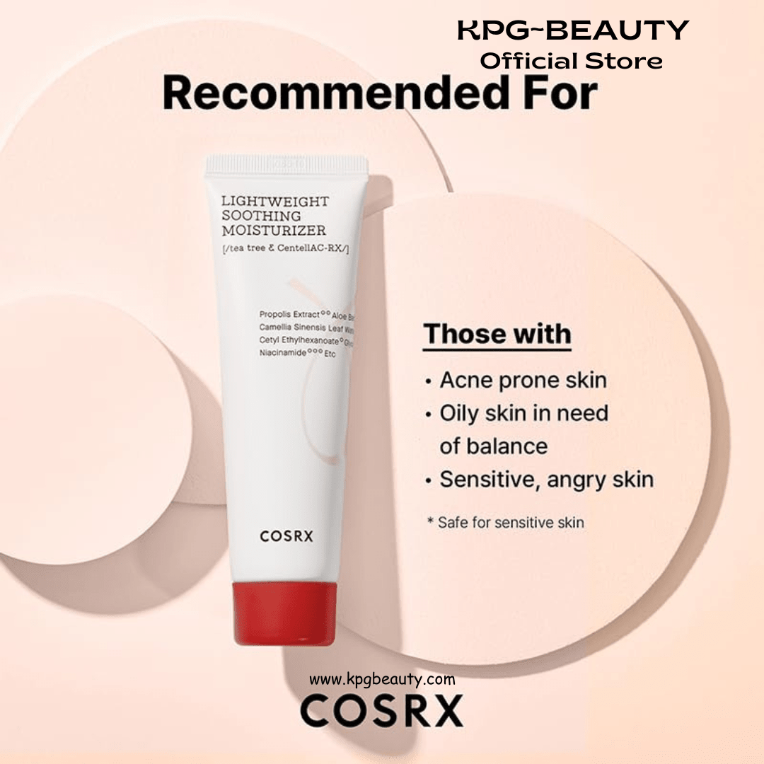 COSRX AC Collection Lightweight Soothing Moisturizer, 80ml / 2.70 fl.oz | Aloe Vera Leaves Extract 71.2% | Animal Testing Free, Paraben FreeCOSRX