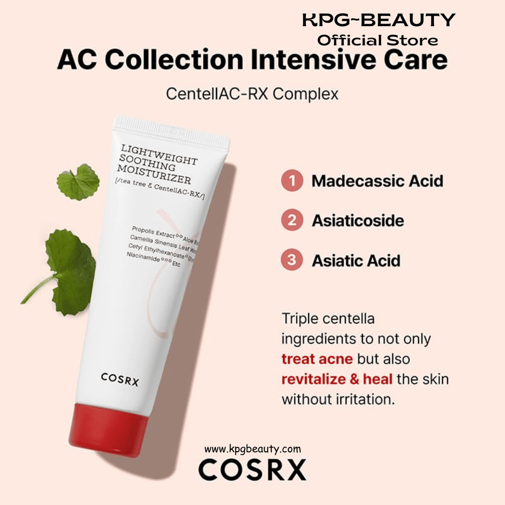 COSRX AC Collection Lightweight Soothing Moisturizer, 80ml / 2.70 fl.oz | Aloe Vera Leaves Extract 71.2% | Animal Testing Free, Paraben FreeCOSRX