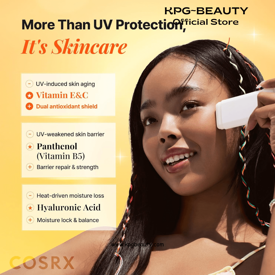 COSRX Airy - Light Clear Sunscreen Stick with Vitamin E&C SPF 50, 0.67 oz, 19g, Korean Suncreen Stick Suncare Sunblock, Lightweight, No White Cast, Water resistant, Oil Control Matte Sunscreen for FaceCOSRX