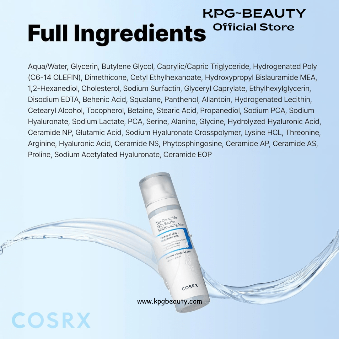 COSRX Barrier Cream Face Mist - Milky Toner with Ceramide & Hyaluronic Acid, Hydrating and Soothing Facial Spray for All Skin Types, 4.06 fl.oz, Korean Skin CareCOSRX