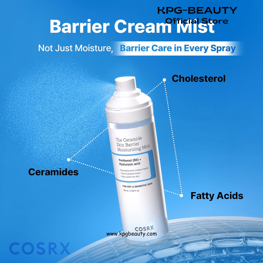 COSRX Barrier Cream Face Mist - Milky Toner with Ceramide & Hyaluronic Acid, Hydrating and Soothing Facial Spray for All Skin Types, 4.06 fl.oz, Korean Skin CareCOSRX