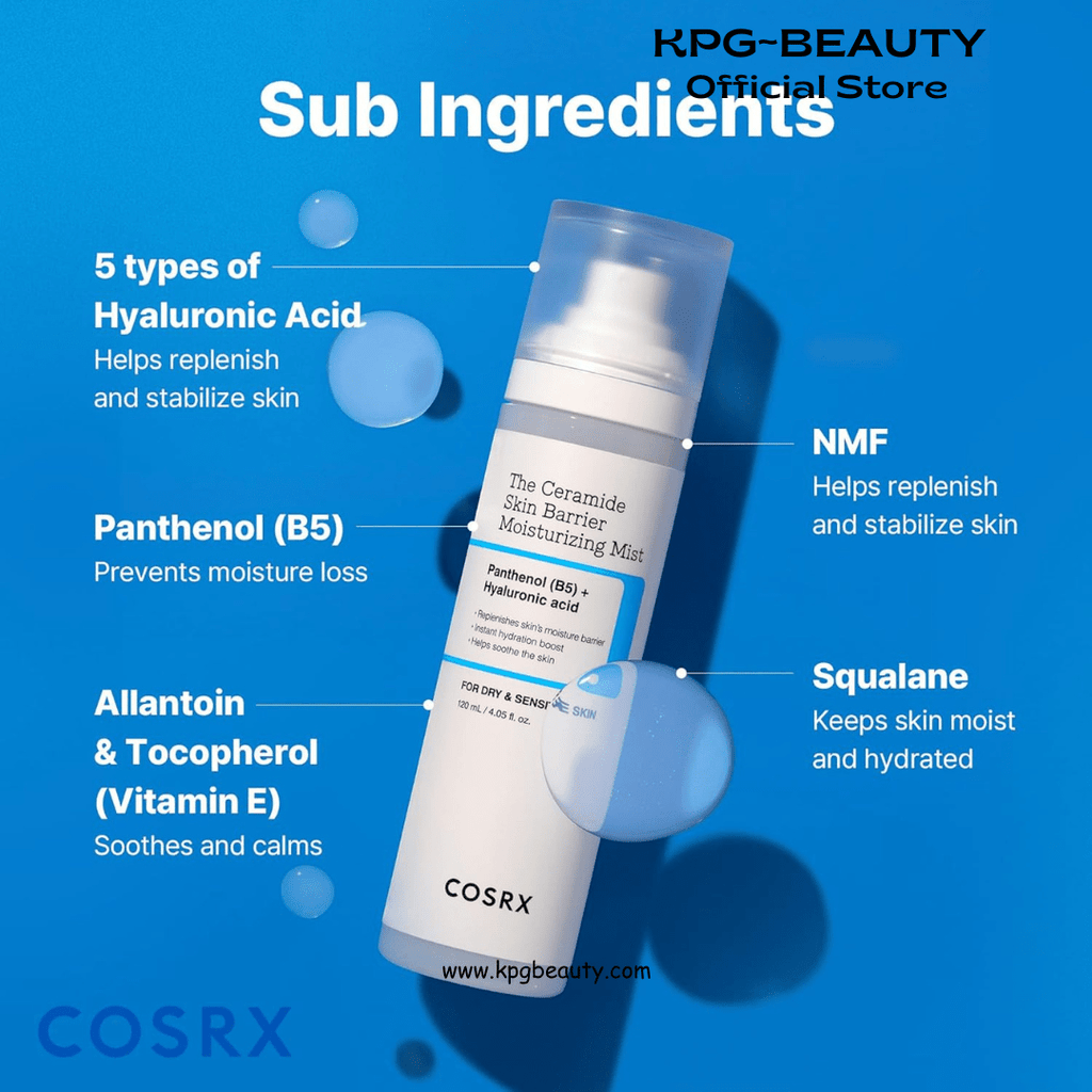 COSRX Barrier Cream Face Mist - Milky Toner with Ceramide & Hyaluronic Acid, Hydrating and Soothing Facial Spray for All Skin Types, 4.06 fl.oz, Korean Skin CareCOSRX
