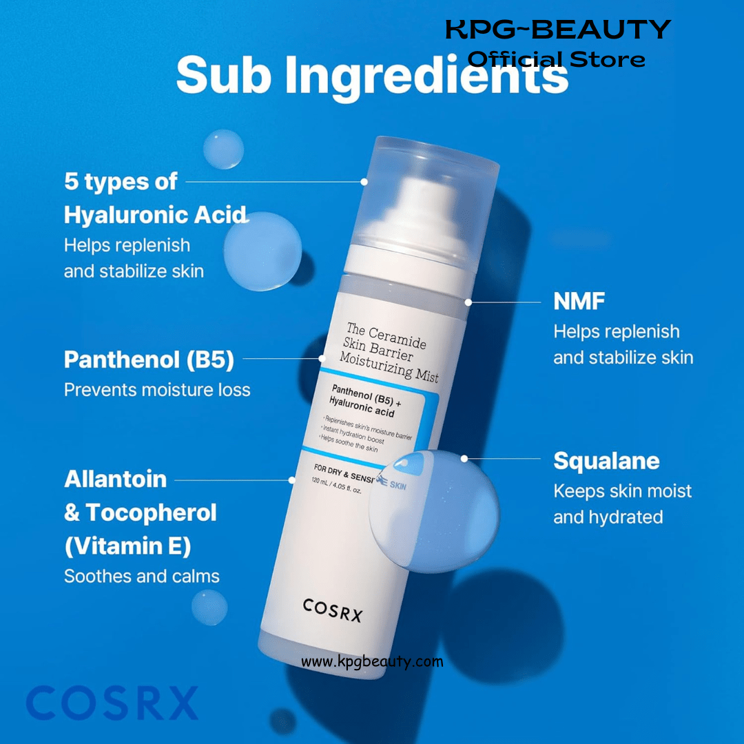 COSRX Barrier Cream Face Mist - Milky Toner with Ceramide & Hyaluronic Acid, Hydrating and Soothing Facial Spray for All Skin Types, 4.06 fl.oz, Korean Skin CareCOSRX