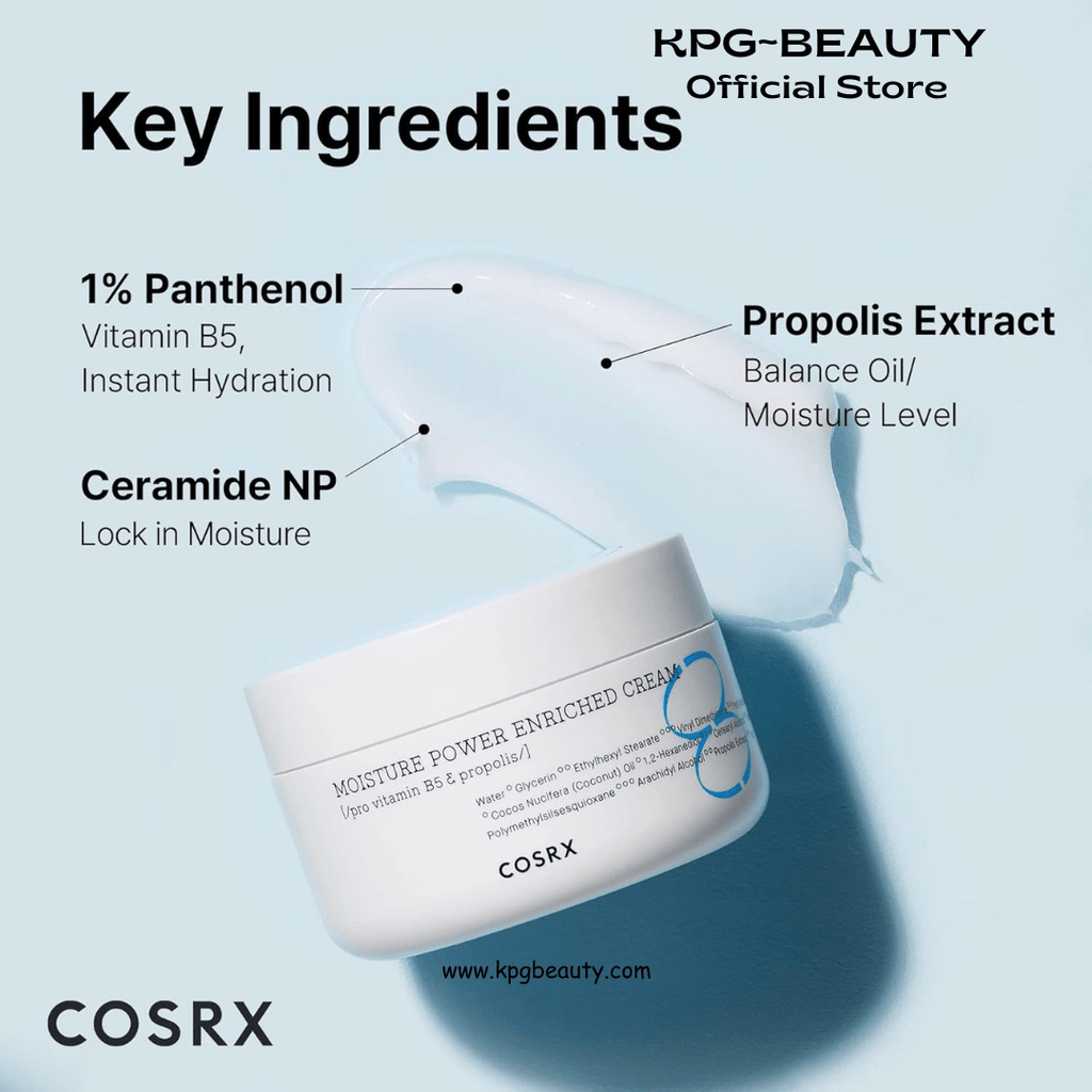 COSRX Hyaluronic Acid Moisturizer for Day & Night with Pro Vitamin B5 (D Panthenol) 50ml/1.69 fl.oz | Propolis Extract, Ceramide, Long Lasting Hydration for Dry, Sensitive Skin, Korean Skin CareCOSRX