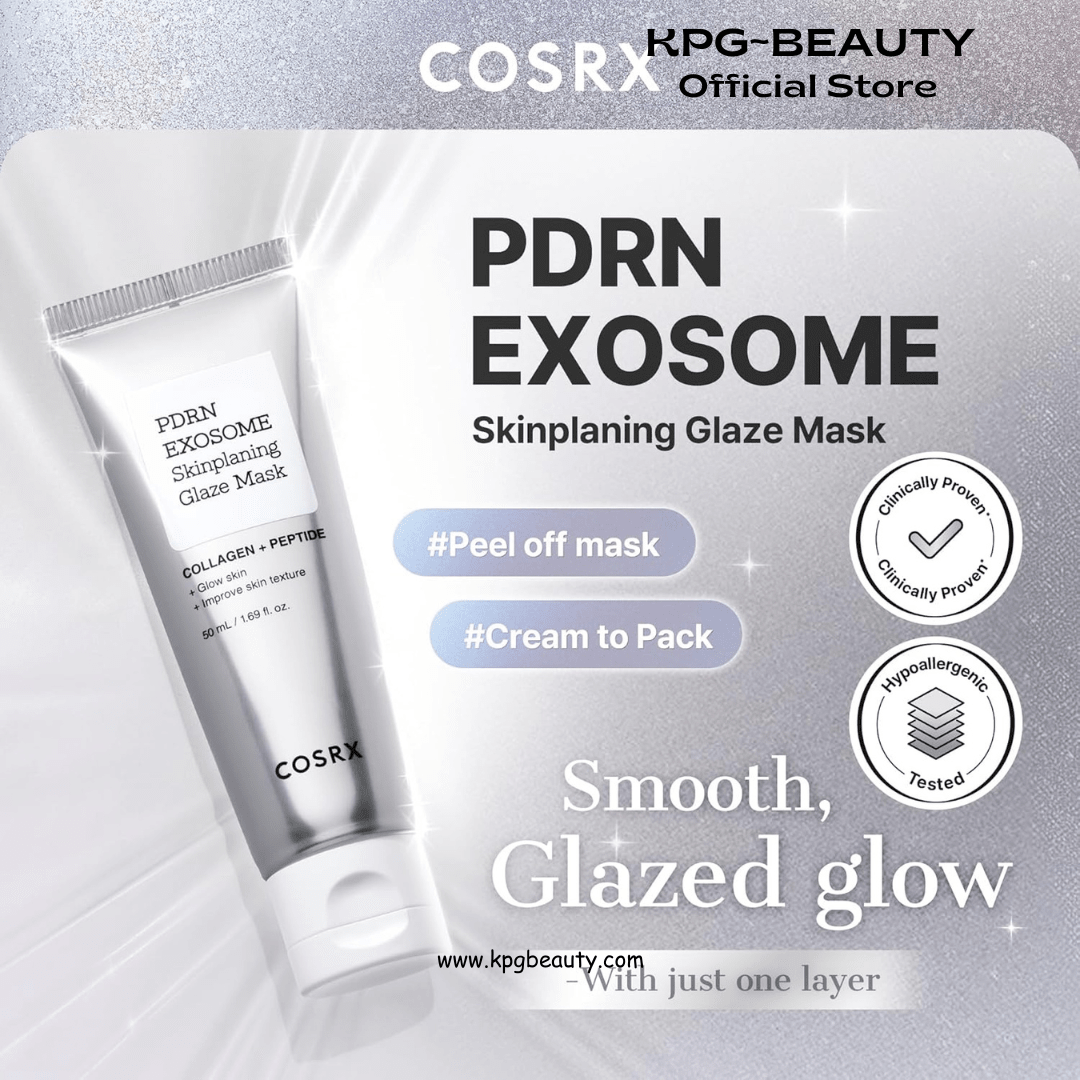 COSRX PDRN Exosome Glaze Wrapping Mask Salmon DNA Overnight Peel-Off Mask KPG BEAUTYCOSRX