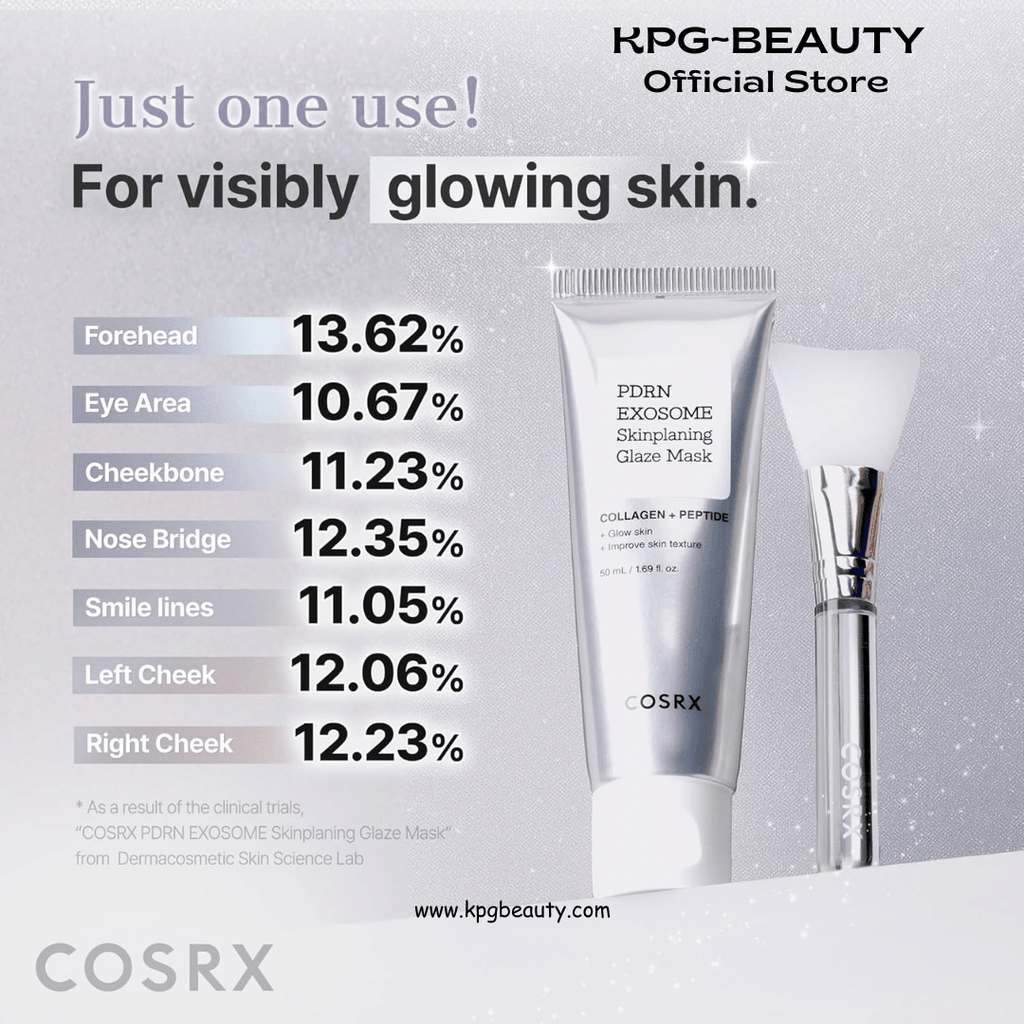 COSRX PDRN Exosome Glaze Wrapping Mask Salmon DNA Overnight Peel-Off Mask KPG BEAUTYCOSRX